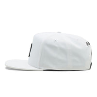 Malbon Golf Cap - Icons M Logo Snapback - White SS26
