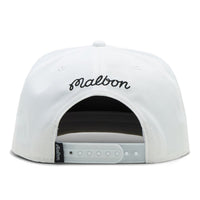Malbon Golf Cap - Icons M Logo Snapback - White SS26