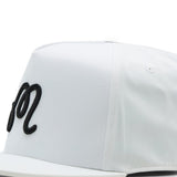 Malbon Golf Cap - Icons M Logo Snapback - White SS26