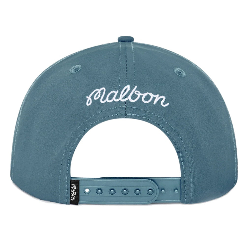 Malbon Golf Cap - M Logo Snapback - Aegean Blue SU26