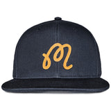 Malbon Golf Cap - M Script Snapback - Blueberry FA26