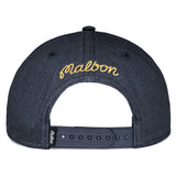 Malbon Golf Cap - M Script Snapback - Blueberry FA26