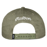 Malbon Golf Cap - M Script Snapback - Military Green FA26