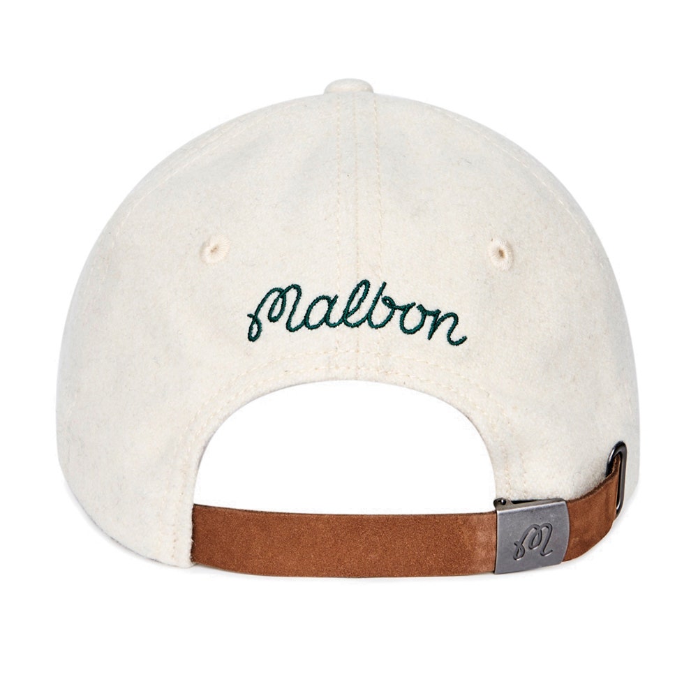 Malbon Golf Cap - Mistleflow Dad Hat - Ivory HO25