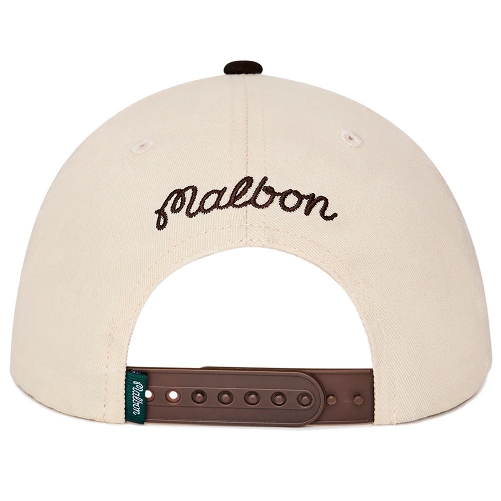 Malbon Golf Cap - Palmera Snapback - Cream SS26