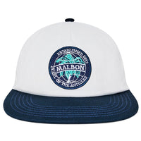 Malbon Golf Cap - Palmera Snapback - White SS26
