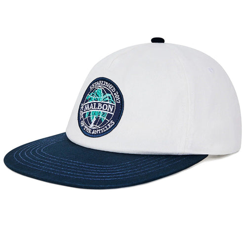 Malbon Golf Cap - Palmera Snapback - White SS26