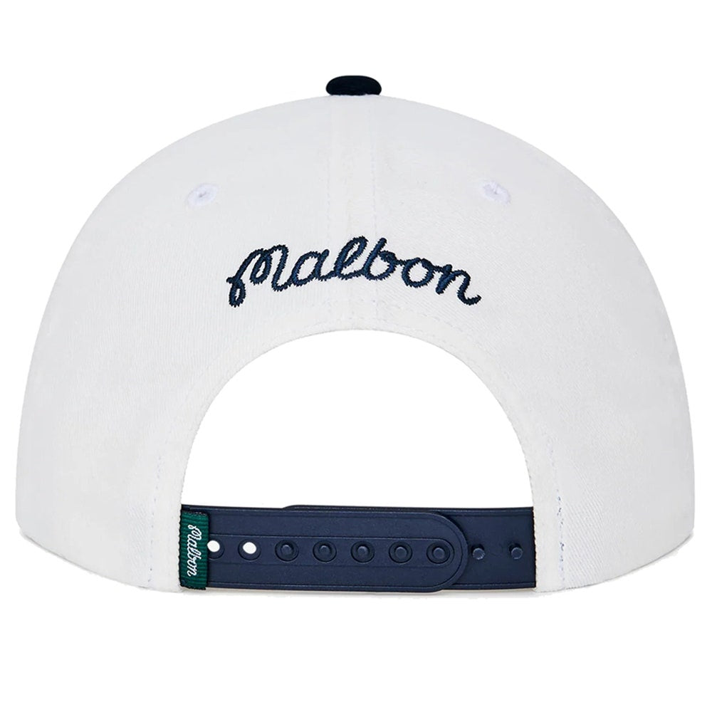 Malbon Golf Cap - Palmera Snapback - White SS26