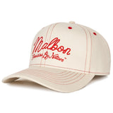 Malbon Golf Cap - Precision Snapback - Ivory FA26