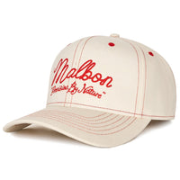 Malbon Golf Cap - Precision Snapback - Ivory FA26