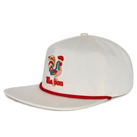 Malbon Golf Cap - Rooster Snapback - Cream SU26