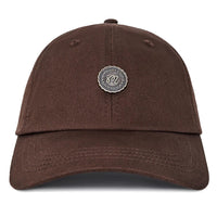 Malbon Golf Cap - Stamp Dad Hat - Brown SS26