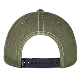 Malbon Golf Cap - Station Snapback - Military Green FA26