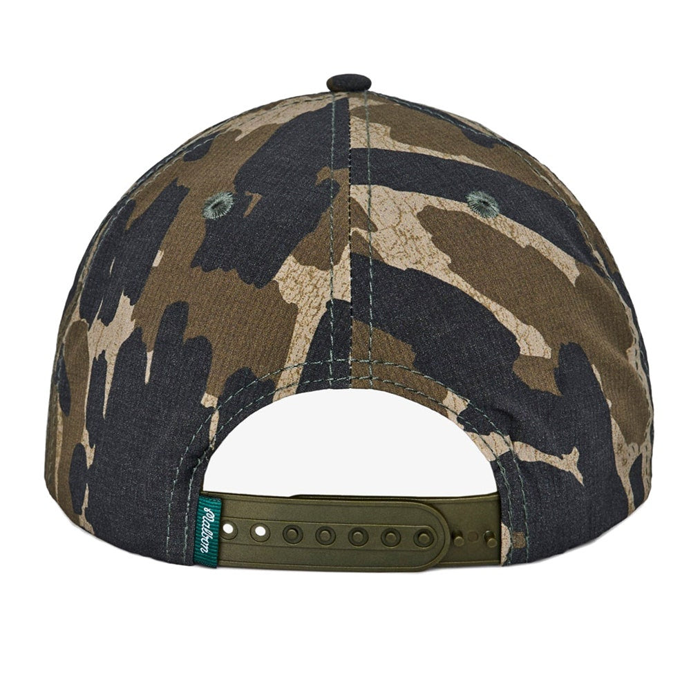 Malbon Golf Cap - Tour Divot Camo Snapback - Bark Camo SS26