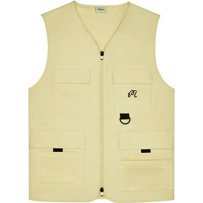 Malbon Golf Gilet - Bird Watching Vest - Aloe Wash SS26