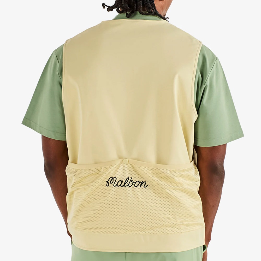 Malbon Golf Gilet - Bird Watching Vest - Aloe Wash SS26