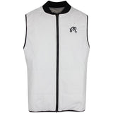 Malbon Golf Gilet - Evergreen M Icon Padded Vest - White SS25