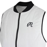 Malbon Golf Gilet - Evergreen M Icon Padded Vest - White SS25