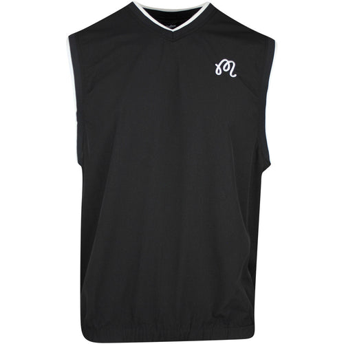 Malbon Golf Gilet - Evergreen M Icon Vest - Black SS25