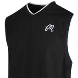 Malbon Golf Gilet - Evergreen M Icon Vest - Black SS25