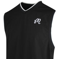 Malbon Golf Gilet - Evergreen M Icon Vest - Black SS25