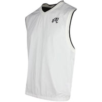 Malbon Golf Gilet - Evergreen M Icon Vest - White SS25
