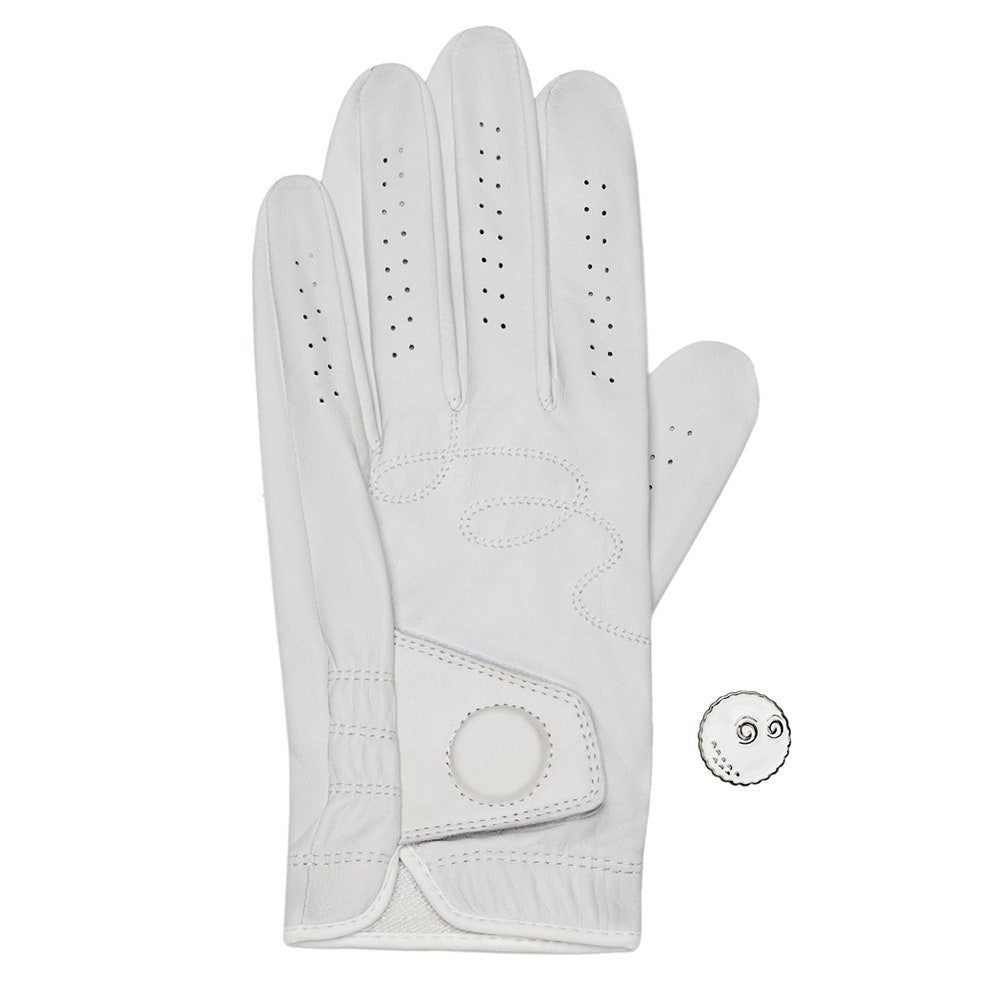 Malbon Golf Glove - Buckets Glove - White SS26