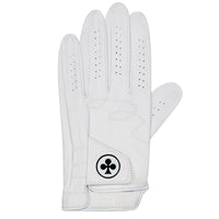 Malbon Golf Glove - Clover Leather LH - White FA25