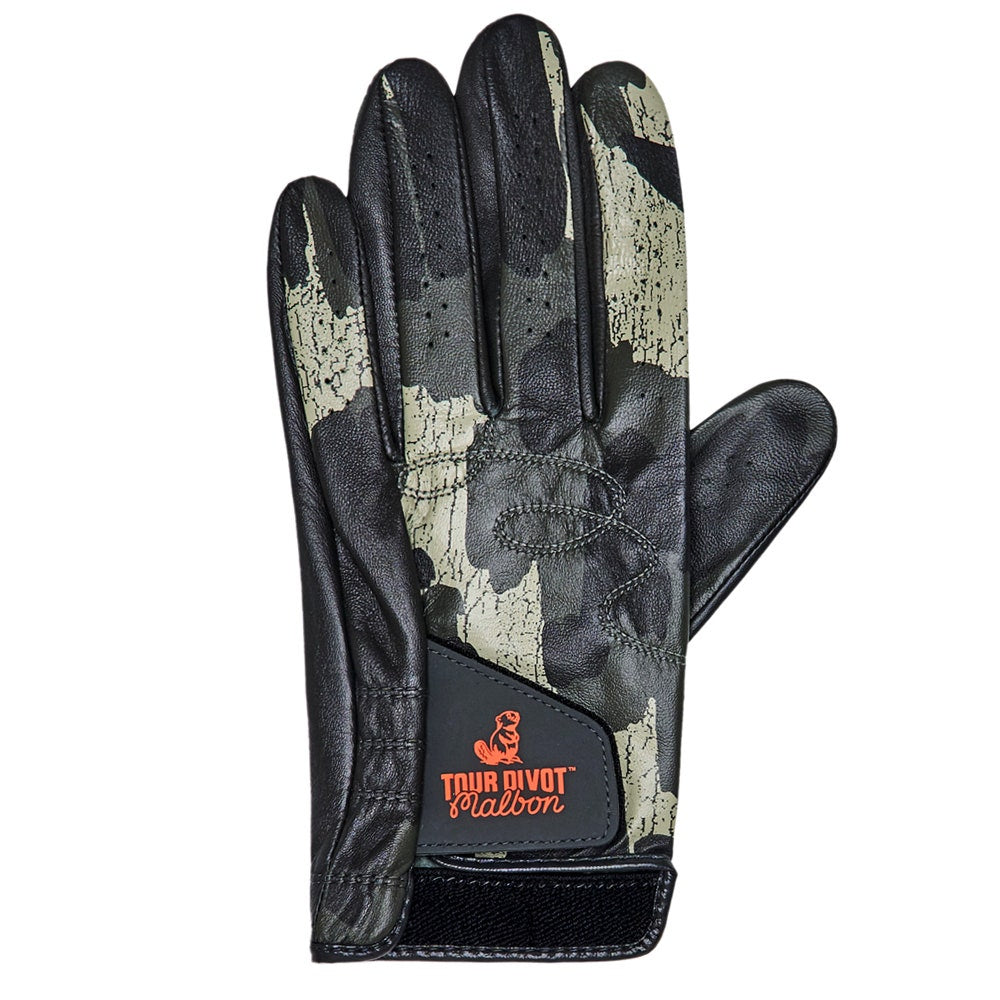 Malbon Golf Glove - Tour Divot Camo Glove - Bark Camo SS26