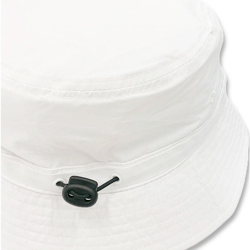 Malbon Golf Hat - Evergreen M Icon Bucket - White SS25