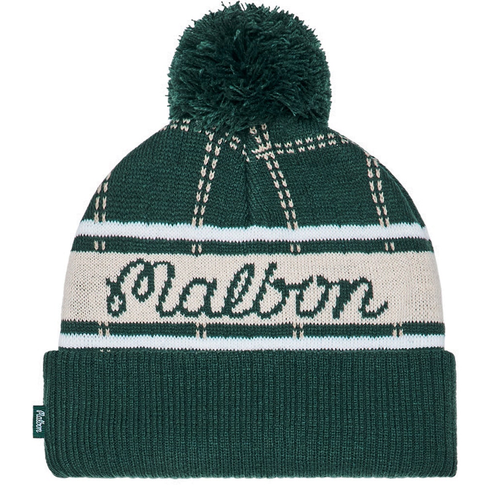 Malbon Golf Hat - Holden Pom Beanie - Hunter Green HO25
