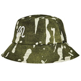 Malbon Golf Hat - Inkwash Bucket - Olive Inkwash FA26