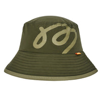 Malbon Golf Hat - Ripstop Bucket Hat - Dark Olive SS26