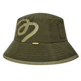 Malbon Golf Hat - Ripstop Bucket Hat - Dark Olive SS26