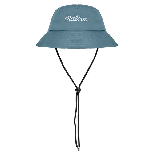 Malbon Golf Hat - Script Logo Bucket - Aegean Blue SU26