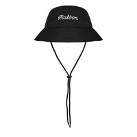 Malbon Golf Hat - Script Logo Bucket - Black FA25