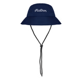 Malbon Golf Hat - Script Logo Bucket - Navy FA25