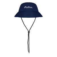 Malbon Golf Hat - Script Logo Bucket - Navy FA25