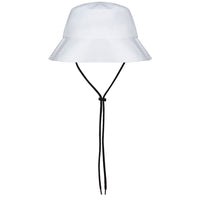 Malbon Golf Hat - Script Logo Bucket - White FA25