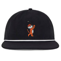 Malbon Golf Hat - Tiger Buckets Rope Hat - Black SS26
