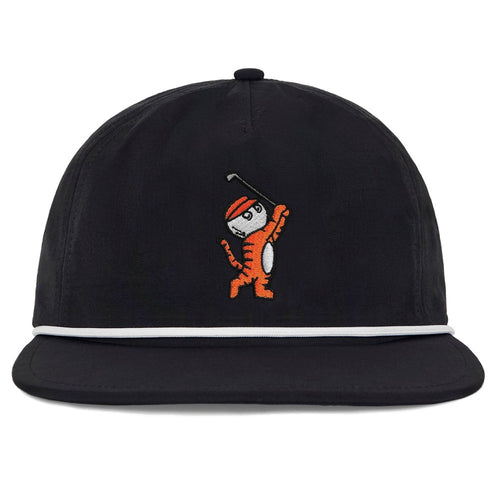 Malbon Golf Hat - Tiger Buckets Rope Hat - Black SS26