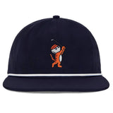 Malbon Golf Hat - Tiger Buckets Rope Hat - Navy SS26