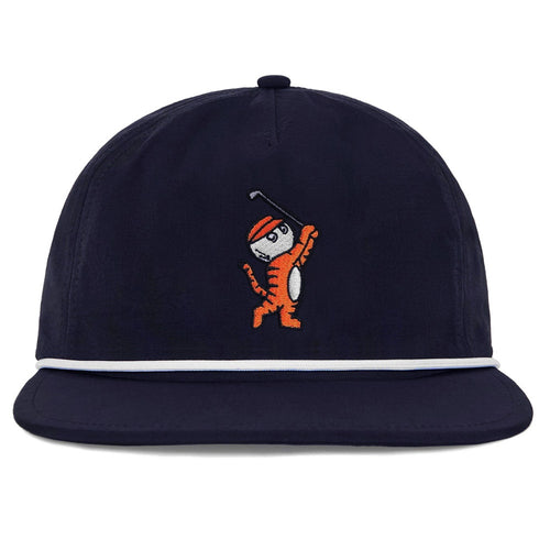 Malbon Golf Hat - Tiger Buckets Rope Hat - Navy SS26
