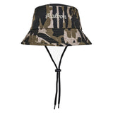 Malbon Golf Hat - Tour Divot Camo Bucket Hat - Bark Camo SS26