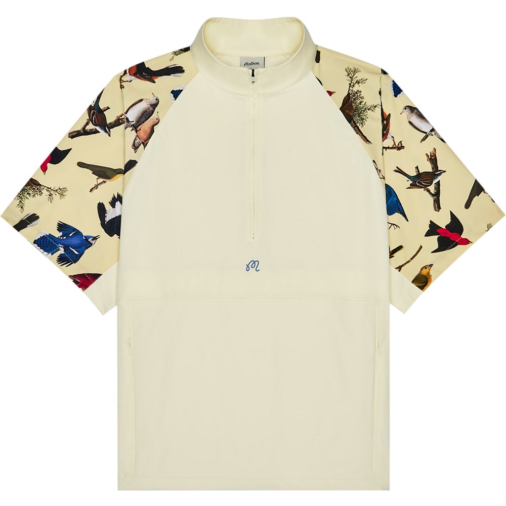 Malbon Golf Jacket - Blue Jay Windshirt - Soft Yellow SS26