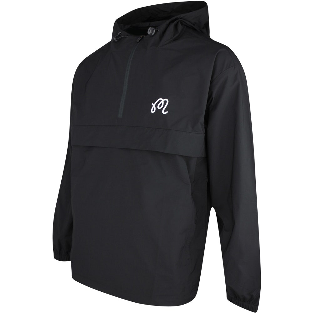 Malbon Golf Jacket - Evergreen M Icon Anorak - Black SS25