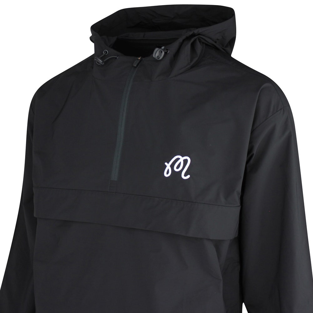 Malbon Golf Jacket - Evergreen M Icon Anorak - Black SS25