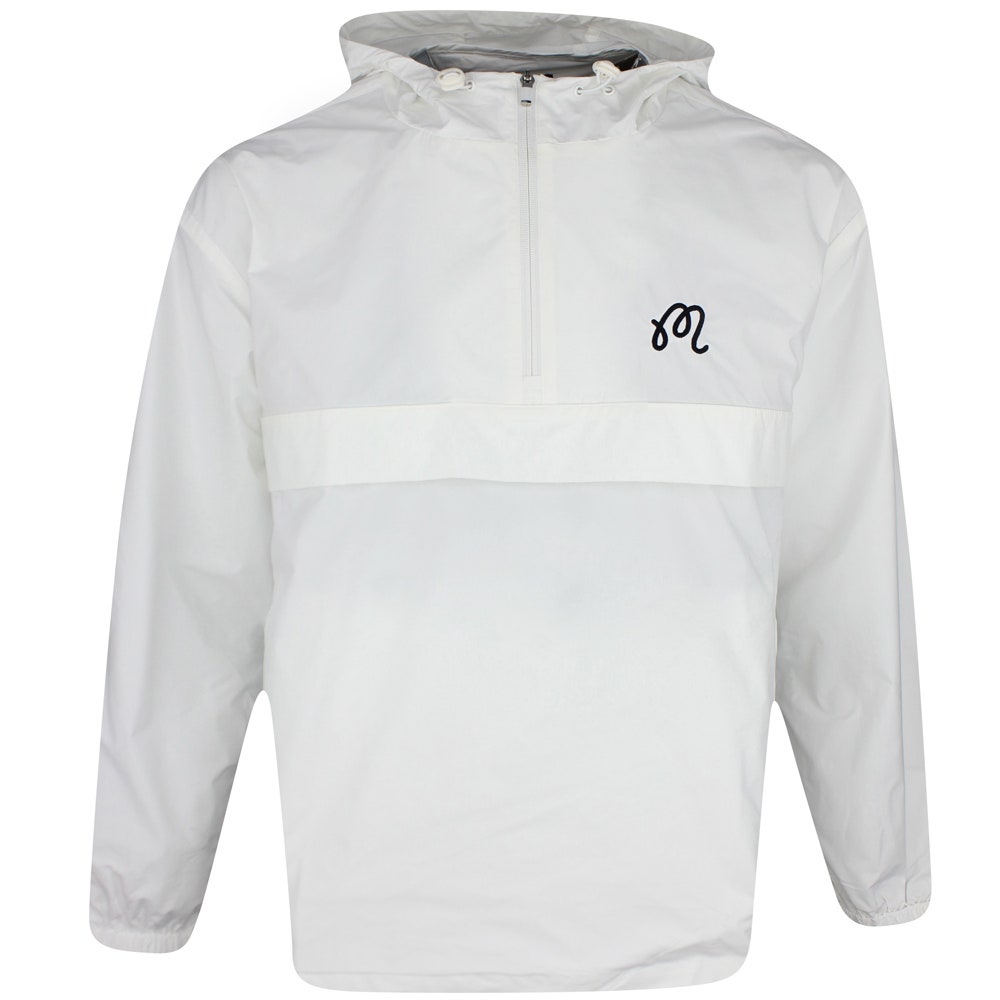 Malbon Golf Jacket - Evergreen M Icon Anorak - White SS25