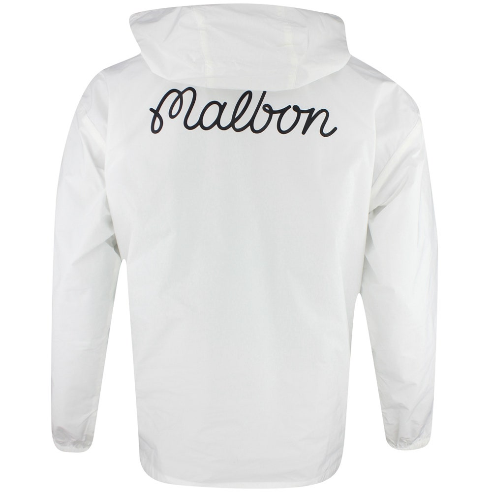 Malbon Golf Jacket - Evergreen M Icon Anorak - White SS25