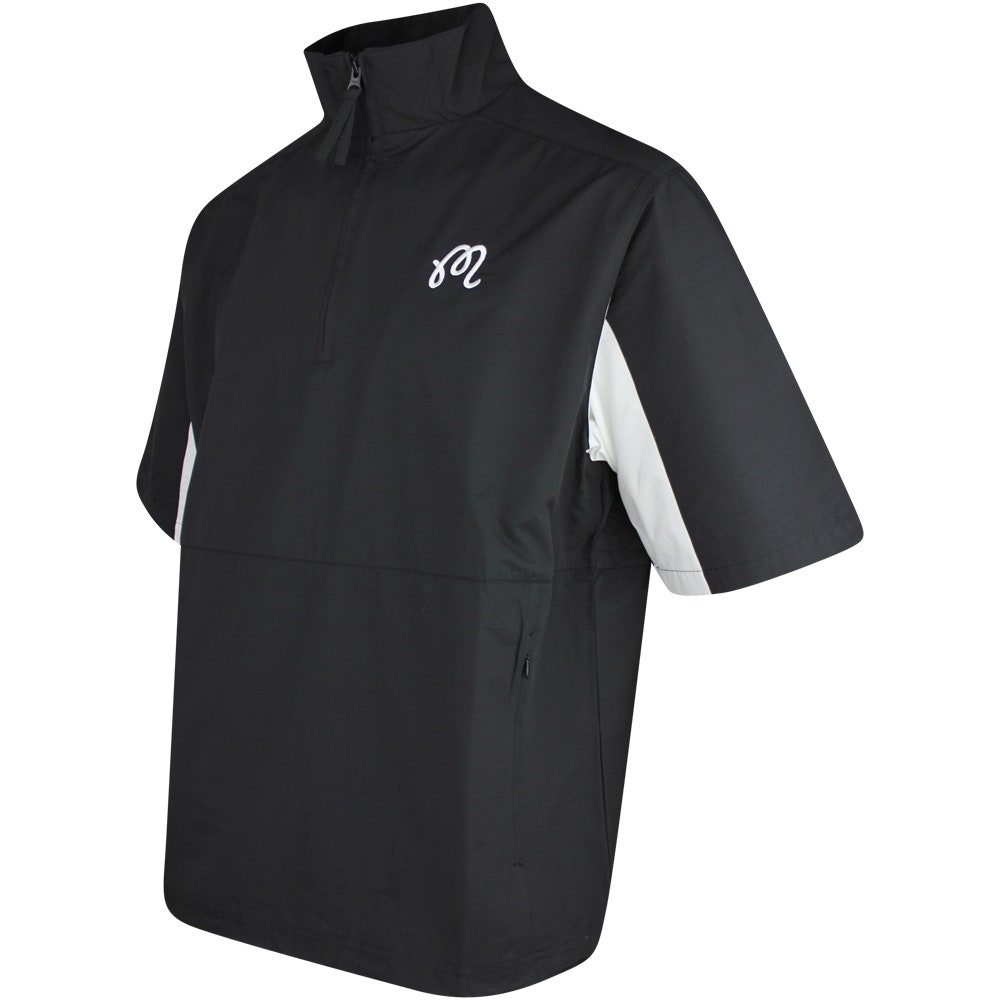Malbon Golf Jacket - Evergreen M Icon Windshirt - Black SS25